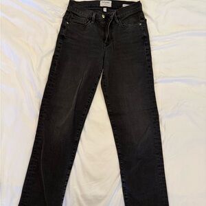 Frame Denim Le Nouveau Straight-leg Dark Gray Jeans